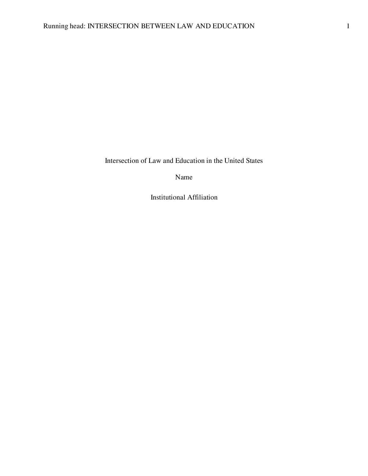 Preview image for Intersection of Law and Education in the United States